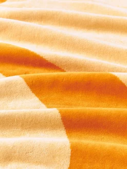 Toalla de playa de terciopelo con estampado ondulado Pia