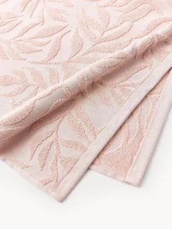 Toallas de algodón con relieves Leaf, tamaños diferentes