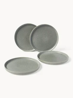 Vajilla artesanal con esmalte reactivo Pam, 4 comensales (12 pzas.)