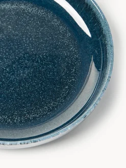 Vajilla artesanal con esmalte reactivo Ethel, 4 comensales (12 pzas.)