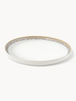 Vajilla artesanal con esmalte reactivo Danza, 4 comensales (12 pzas.)