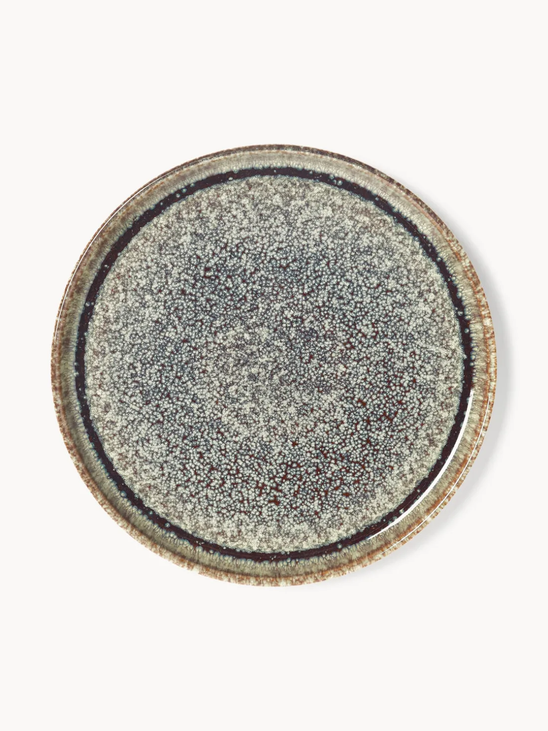 Vajilla artesanal con esmalte reactivo Danza, 4 comensales (12 pzas.)