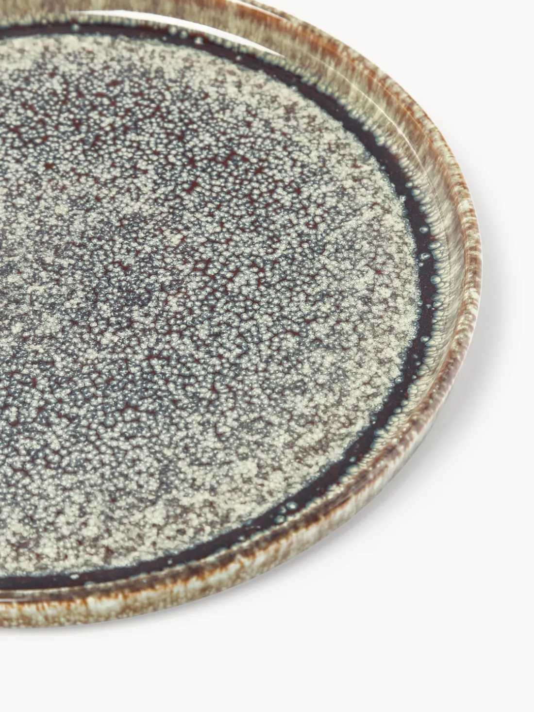 Vajilla artesanal con esmalte reactivo Danza, 4 comensales (12 pzas.)