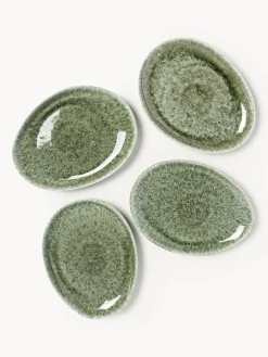 Vajilla artesanal con forma orgánica Macey, 12 pzas.