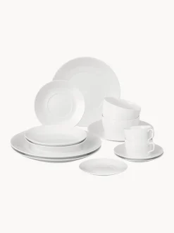 Vajilla de porcelana artesanal Cosmopolitan, 2 comensales (14 pzas.)