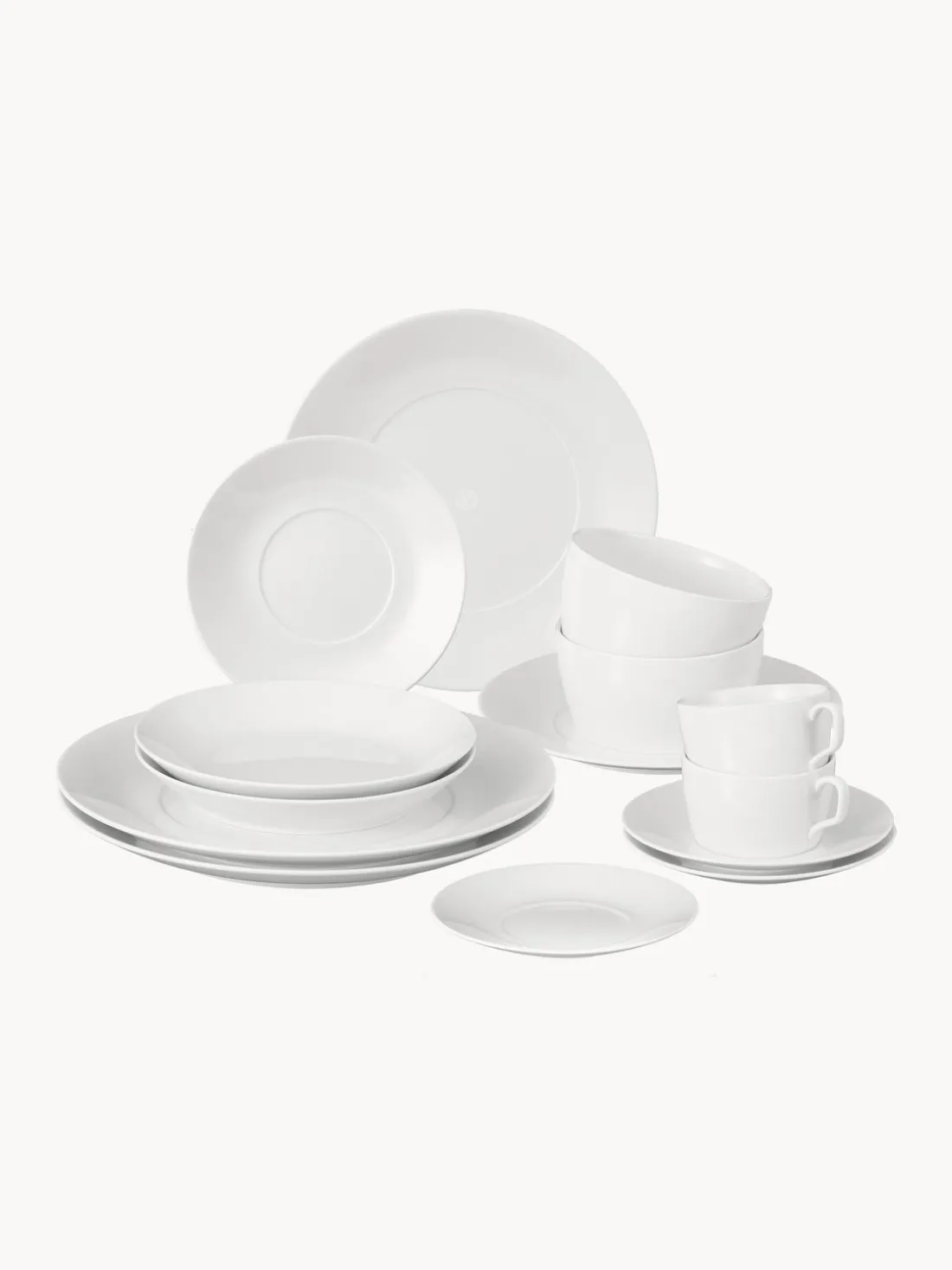 Vajilla de porcelana artesanal Cosmopolitan, 2 comensales (14 pzas.)