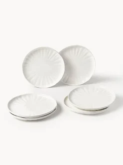 Vajilla de porcelana con relieves Sali, 6 comensales (30 pzas.)