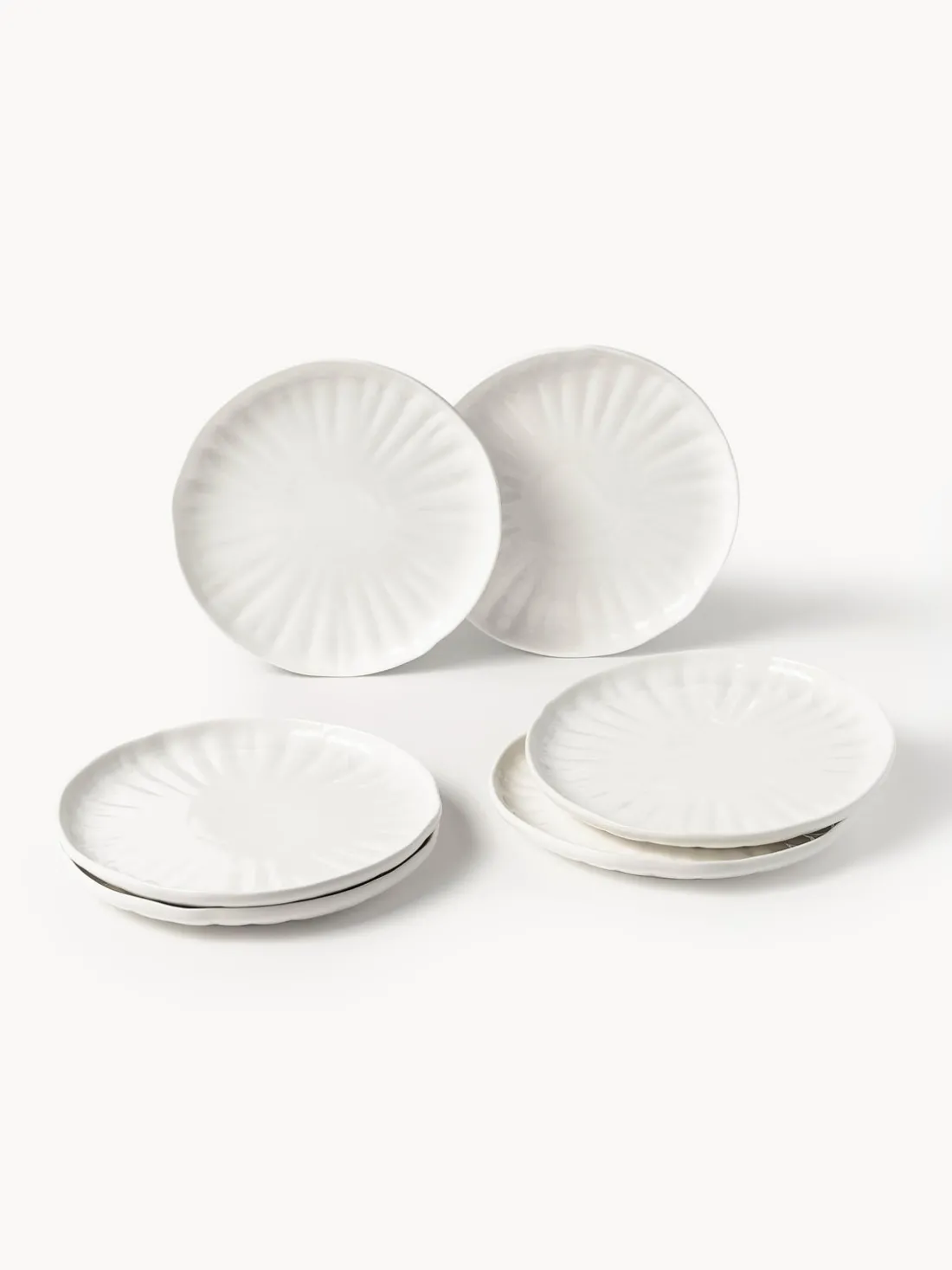 Vajilla de porcelana con relieves Sali, 6 comensales (30 pzas.)