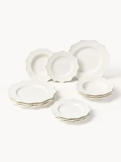 Vajilla de porcelana Grace, 4 personas (12 pzas.)
