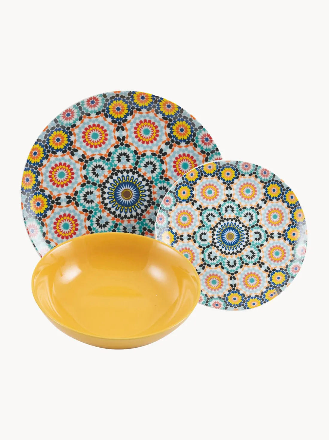 Vajilla de porcelana Marrakech, 6 comensales (18 pzas.)