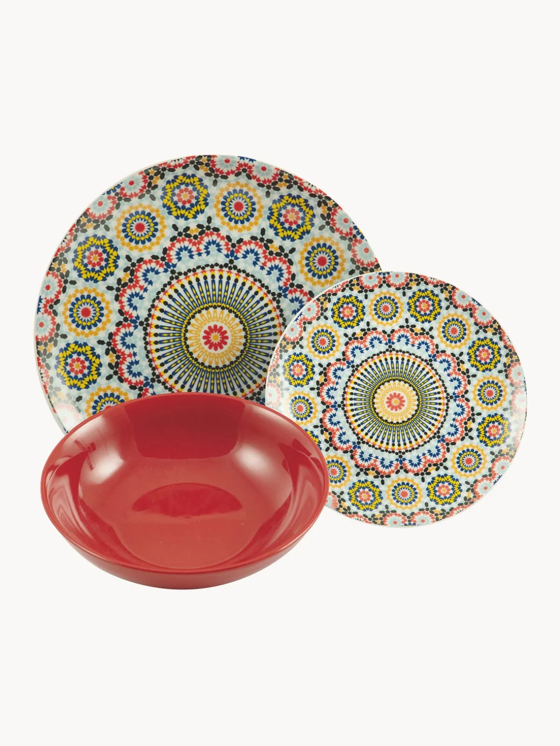 Vajilla de porcelana Marrakech, 6 comensales (18 pzas.)
