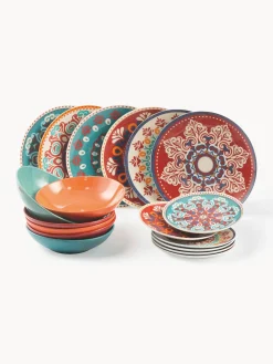 Vajilla de porcelana Shiraz, 6 comensales (18 pzas.)