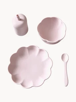 Vajilla infantil de silicona Little Poppy, 4 pzas.