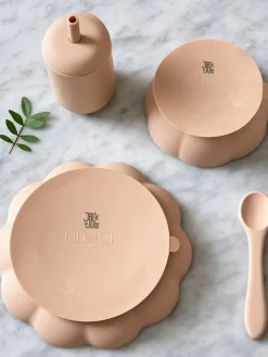 Vajilla infantil de silicona Little Poppy, 4 pzas.