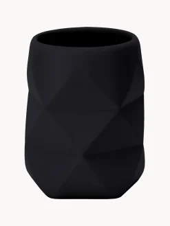 Vaso cepillo de dientes de poliresina Crackle