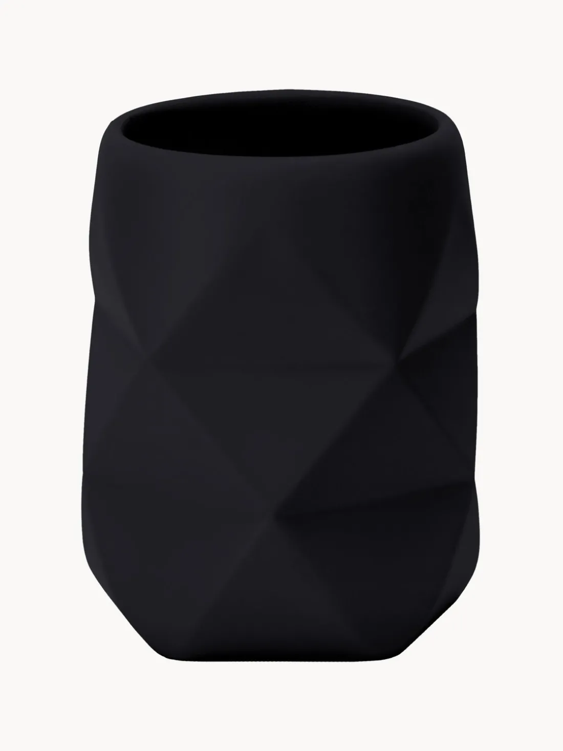 Vaso cepillo de dientes de poliresina Crackle