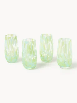 Vasos altos artesanales Yava, 4 uds.