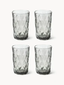 Vasos altos con relieves Colorado, 4 uds.