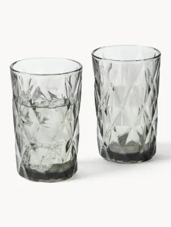 Vasos altos con relieves Colorado, 4 uds.