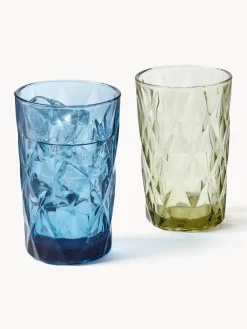 Vasos altos con relieves Colorado, 4 uds.