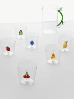 Vasos artesanales Cherries, 2 uds.