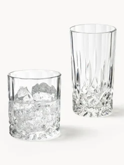 Vasos con relieves George, 8 uds.