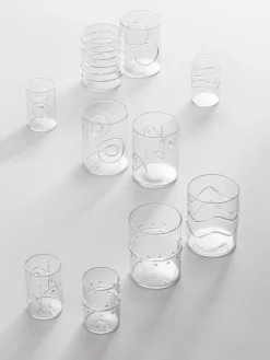 Vasos de agua artesanales Deco' Clear, 6 uds.