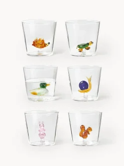 Vasos de agua artesanales Animal Farm, 6 uds.