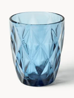 Vasos de agua con patrón texturizado Colorado, 4 uds.