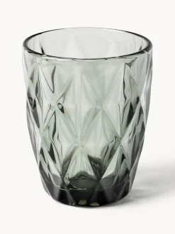 Vasos de agua con patrón texturizado Colorado, 4 uds.