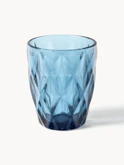 Vasos de agua con patrón texturizado Colorado, 4 uds.