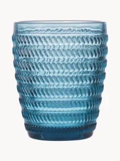 Vasos de agua con relieve Bicchieri, 6 uds.