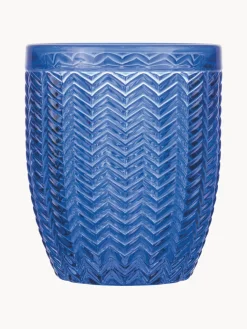 Vasos de agua con relieve Bicchieri, 6 uds.