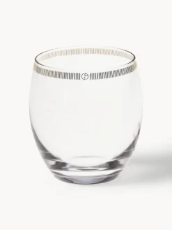 Vasos de agua de cristal con adorno dorado Dvorak, 6 uds.