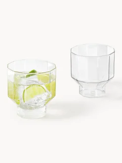 Vasos de agua soplados Angoli, 4 uds.