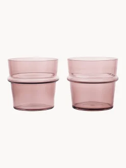 Vasos de agua soplados Boya, 2 uds.