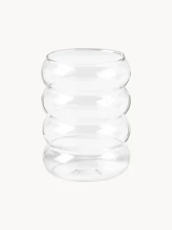 Vasos de agua soplados Bubbly, 4 uds.