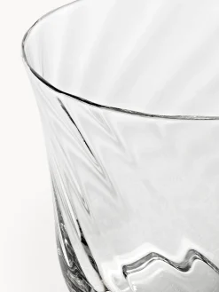 Vasos de agua soplados Swirl, 4 uds.
