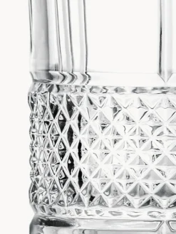 Vasos de cristal con relieve Brillante, 6 uds.