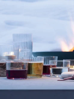 Vasos de vidrio soplado artesanlamente Gio, 4 uds.