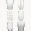 Vasos de vidrio soplado artesanalmente Melting Pot Calm, 6 uds.