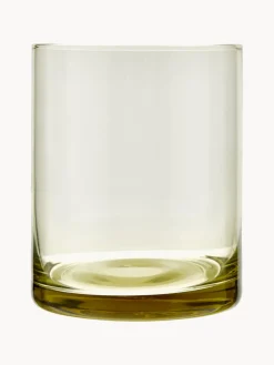 Vasos de vidrio soplado Desiguale, 6 uds., tamaños y colores diferentes