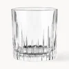 Vasos old fashioned de cristal con relive Timeless, 6 uds.
