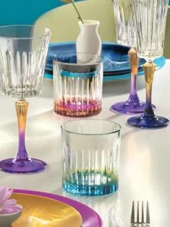 Vasos old fashioned de cristal luxion Gipsy, 6 uds.