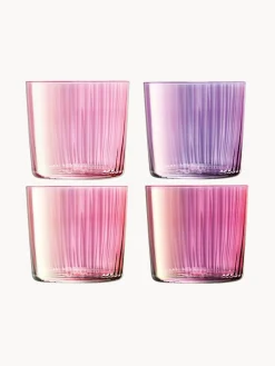 Vasos pintados a mano Gems, 4 uds.