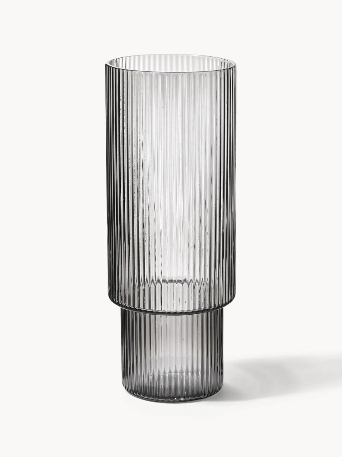 Vasos soplados con relieves Ripple, 4 uds.
