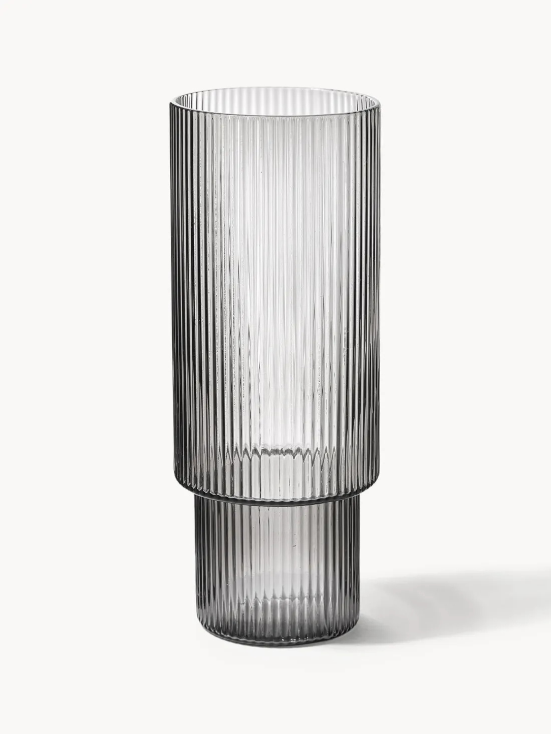 Vasos soplados con relieves Ripple, 4 uds.