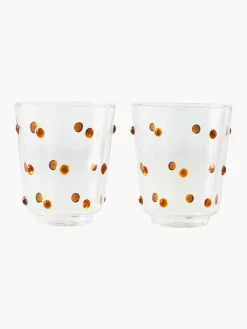 Vasos soplados de vidrio borosilicato Nob, 2 uds.