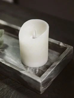 Vela blanca LED Bino, 10 cm