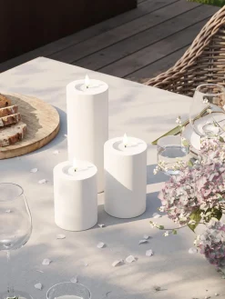 Vela LED artesanal para exterior Real Flame, 20 cm